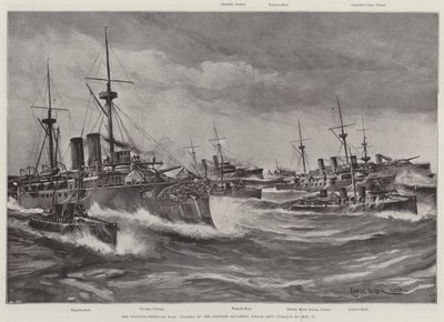 The Spanish-American War, Vessels of the Spanish Squadron which Left Curacoa on 15 May by Charles John de Lacy